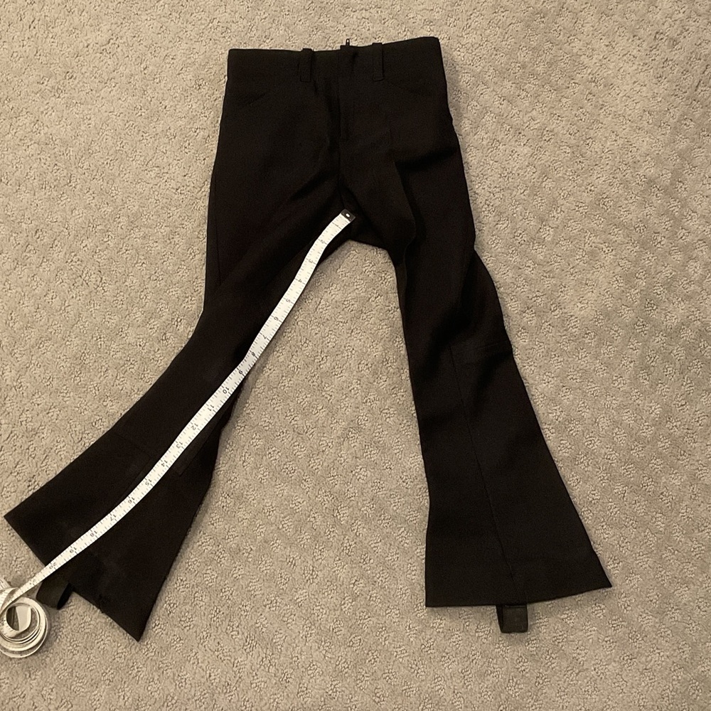 Girls Black Flared Horse Riding Pants 0406